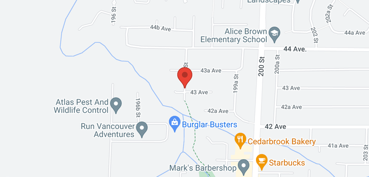 map of 4290 198TH ST